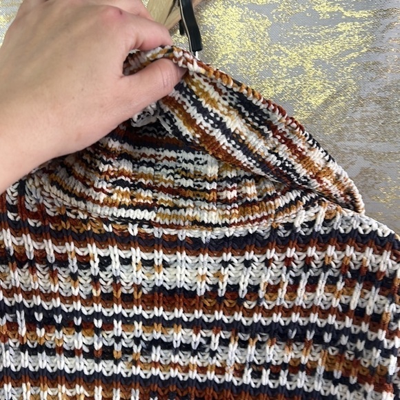 Tribal Tawny Chenille Cowl Neck Knit Sweater Size M - Picture 10 of 15